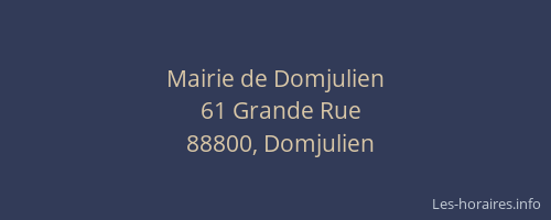 Mairie de Domjulien