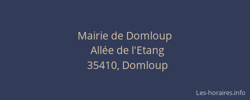 Mairie de Domloup