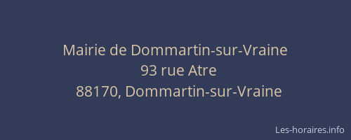 Mairie de Dommartin-sur-Vraine