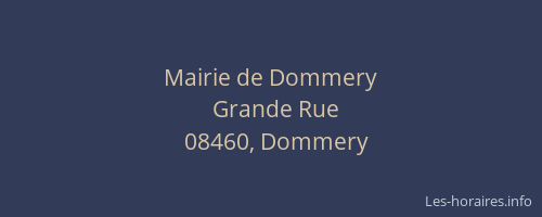 Mairie de Dommery