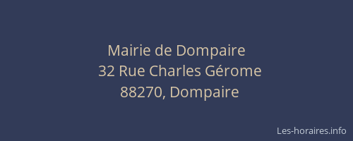 Mairie de Dompaire
