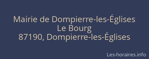 Mairie de Dompierre-les-Églises