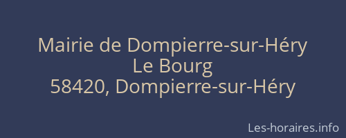 Mairie de Dompierre-sur-Héry