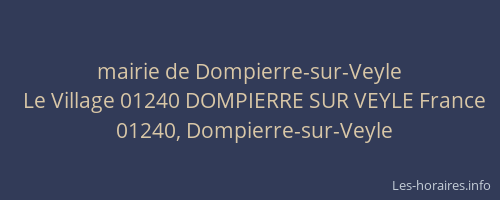 mairie de Dompierre-sur-Veyle