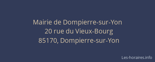 Mairie de Dompierre-sur-Yon