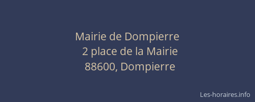 Mairie de Dompierre
