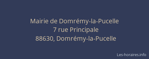 Mairie de Domr&eacute;my-la-Pucelle