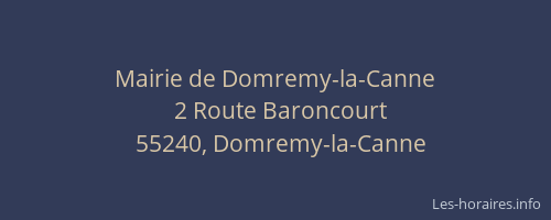 Mairie de Domremy-la-Canne