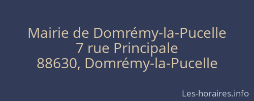 Mairie de Domrémy-la-Pucelle