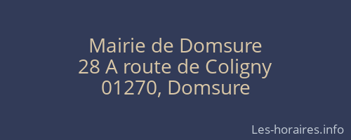 Mairie de Domsure