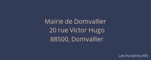 Mairie de Domvallier