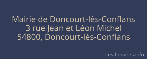 Mairie de Doncourt-lès-Conflans