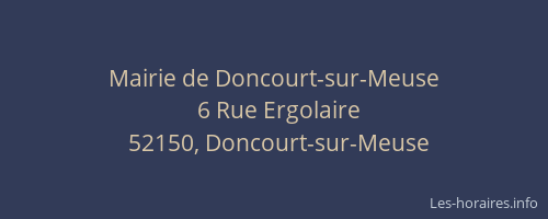 Mairie de Doncourt-sur-Meuse