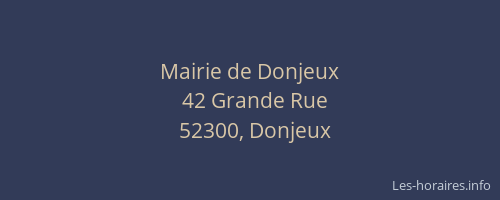 Mairie de Donjeux