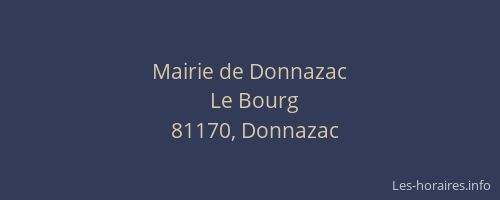 Mairie de Donnazac