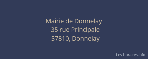 Mairie de Donnelay