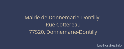 Mairie de Donnemarie-Dontilly
