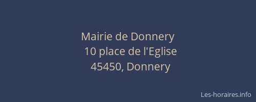 Mairie de Donnery