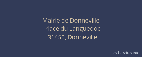 Mairie de Donneville