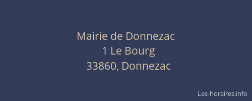Mairie de Donnezac