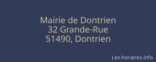 Mairie de Dontrien