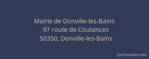 Mairie de Donville-les-Bains