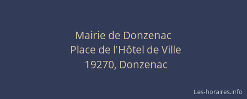 Mairie de Donzenac