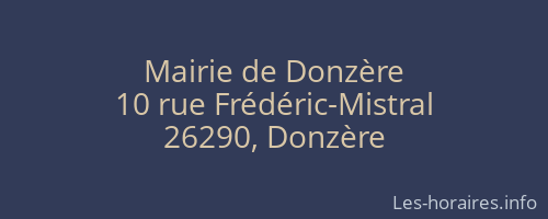 Mairie de Donzère