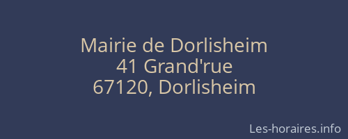 Mairie de Dorlisheim