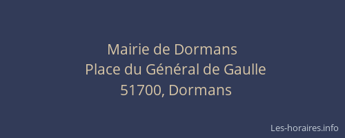Mairie de Dormans