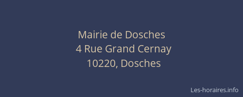 Mairie de Dosches