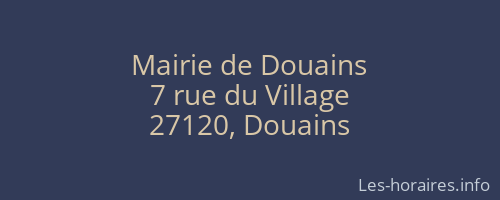 Mairie de Douains