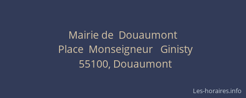 Mairie de  Douaumont