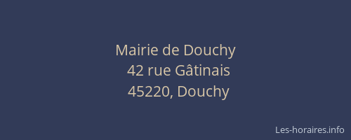 Mairie de Douchy