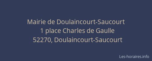 Mairie de Doulaincourt-Saucourt