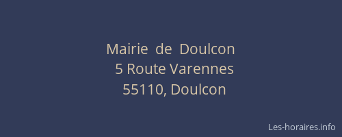 Mairie  de  Doulcon