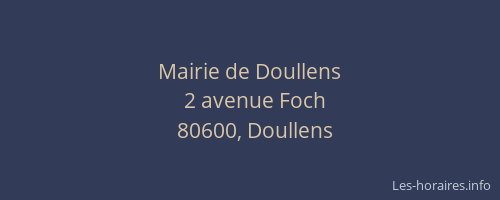 Mairie de Doullens