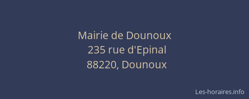 Mairie de Dounoux