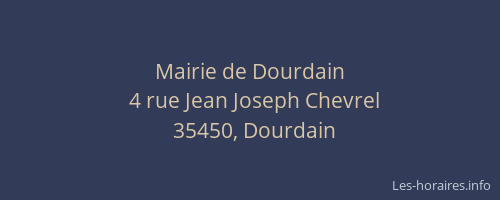 Mairie de Dourdain