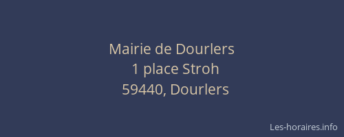 Mairie de Dourlers