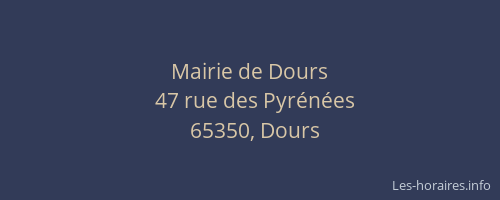Mairie de Dours