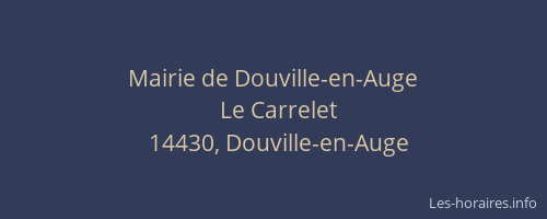Mairie de Douville-en-Auge