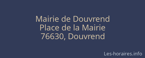 Mairie de Douvrend