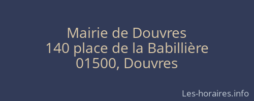 Mairie de Douvres