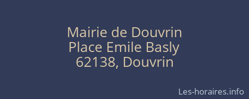 Mairie de Douvrin