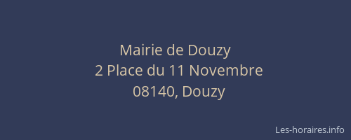 Mairie de Douzy