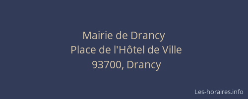 Mairie de Drancy