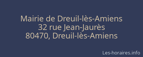 Mairie de Dreuil-lès-Amiens