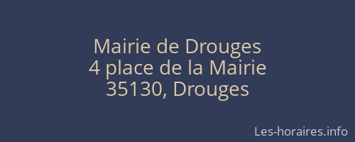 Mairie de Drouges
