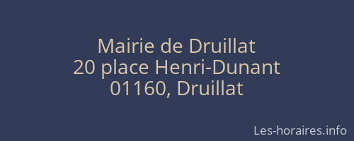 Mairie de Druillat